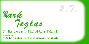 mark teglas business card